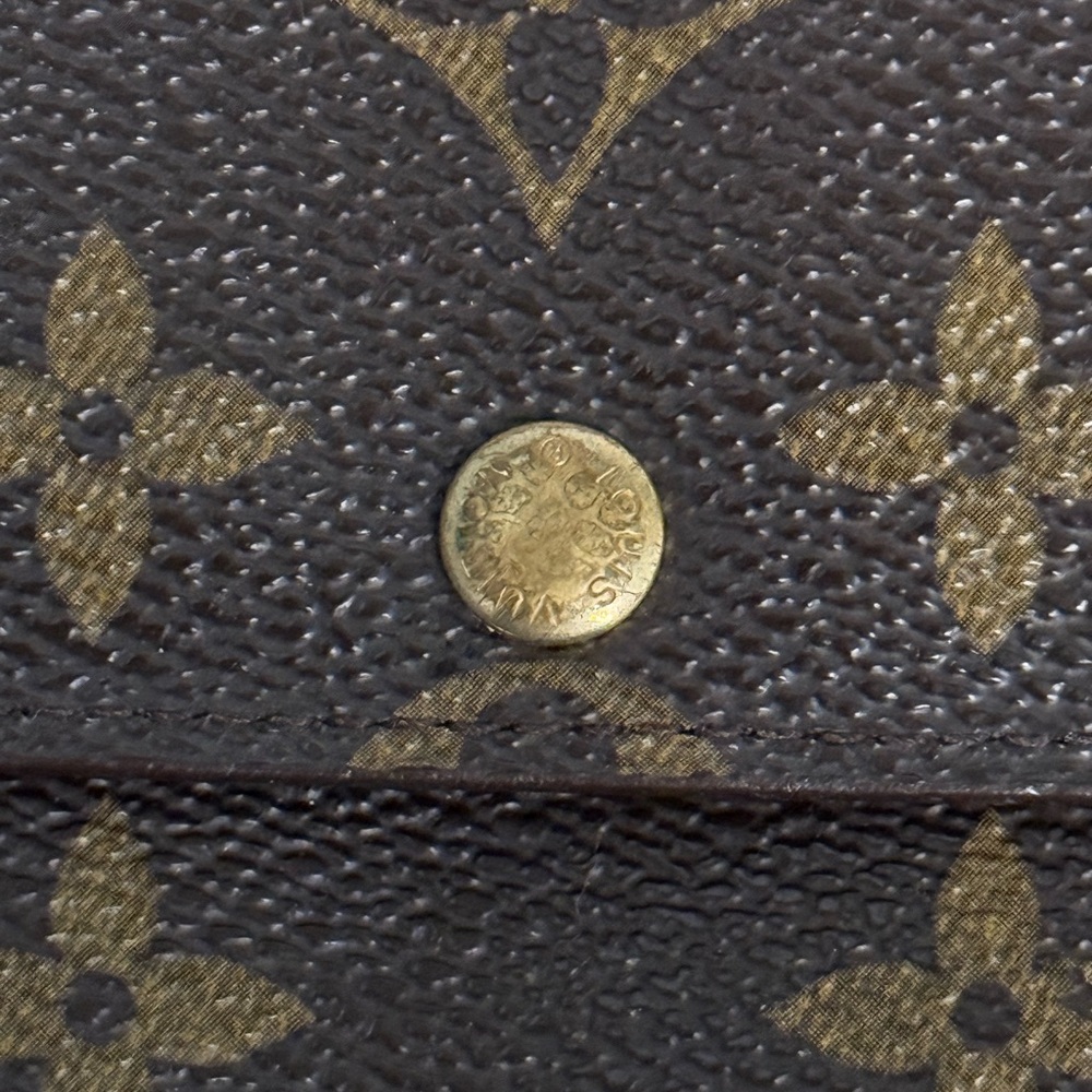 Louis Vuitton Sarah Portefeuille Monogram Coated Canvas Long Wallet LV with COA - Picture 4 of 16